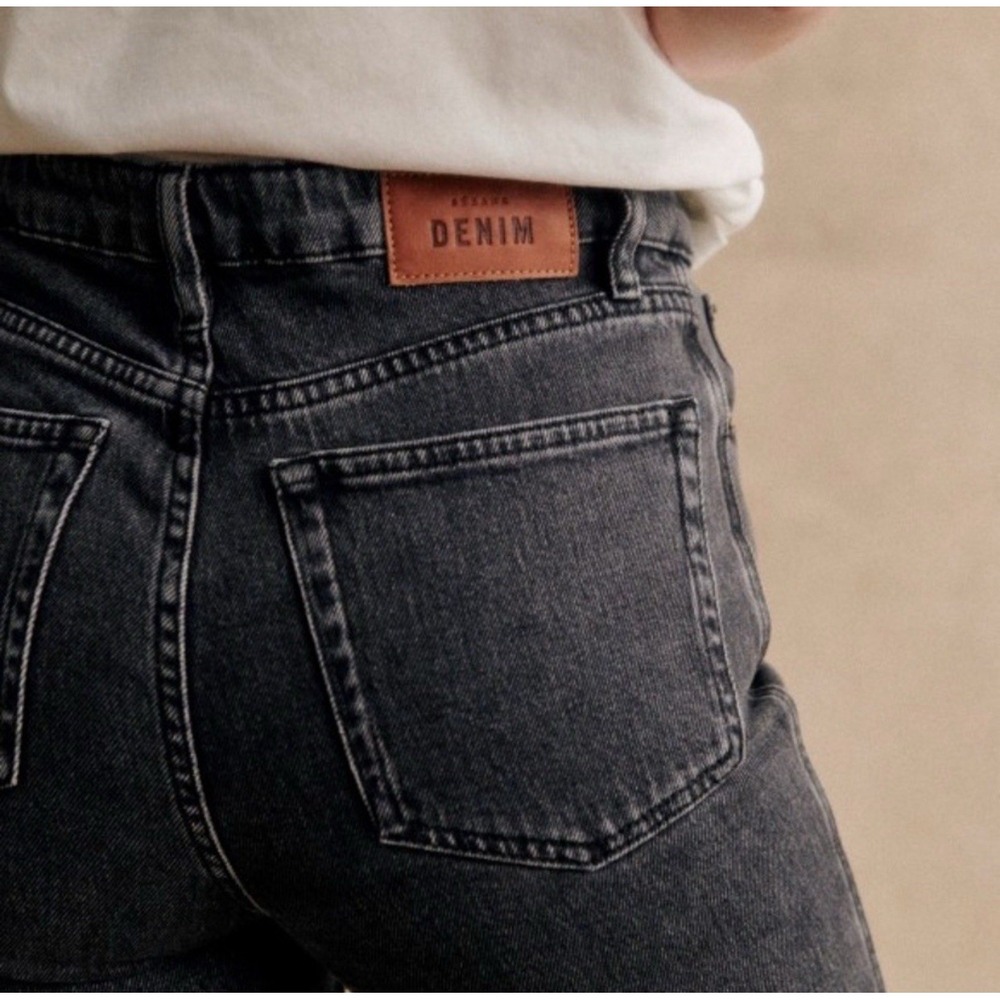 New Sezane Denim Brut Sexy Jeans In Gris Moyen Women's Size 4 US - Picture 4 of 10